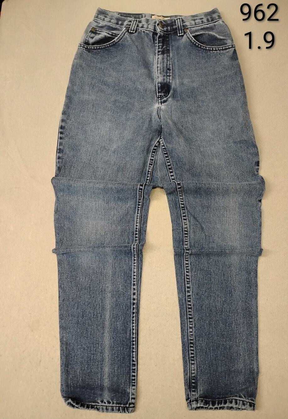 Saint Johns Bay (8) Womens Vintage Straight Blue Denim Jeans